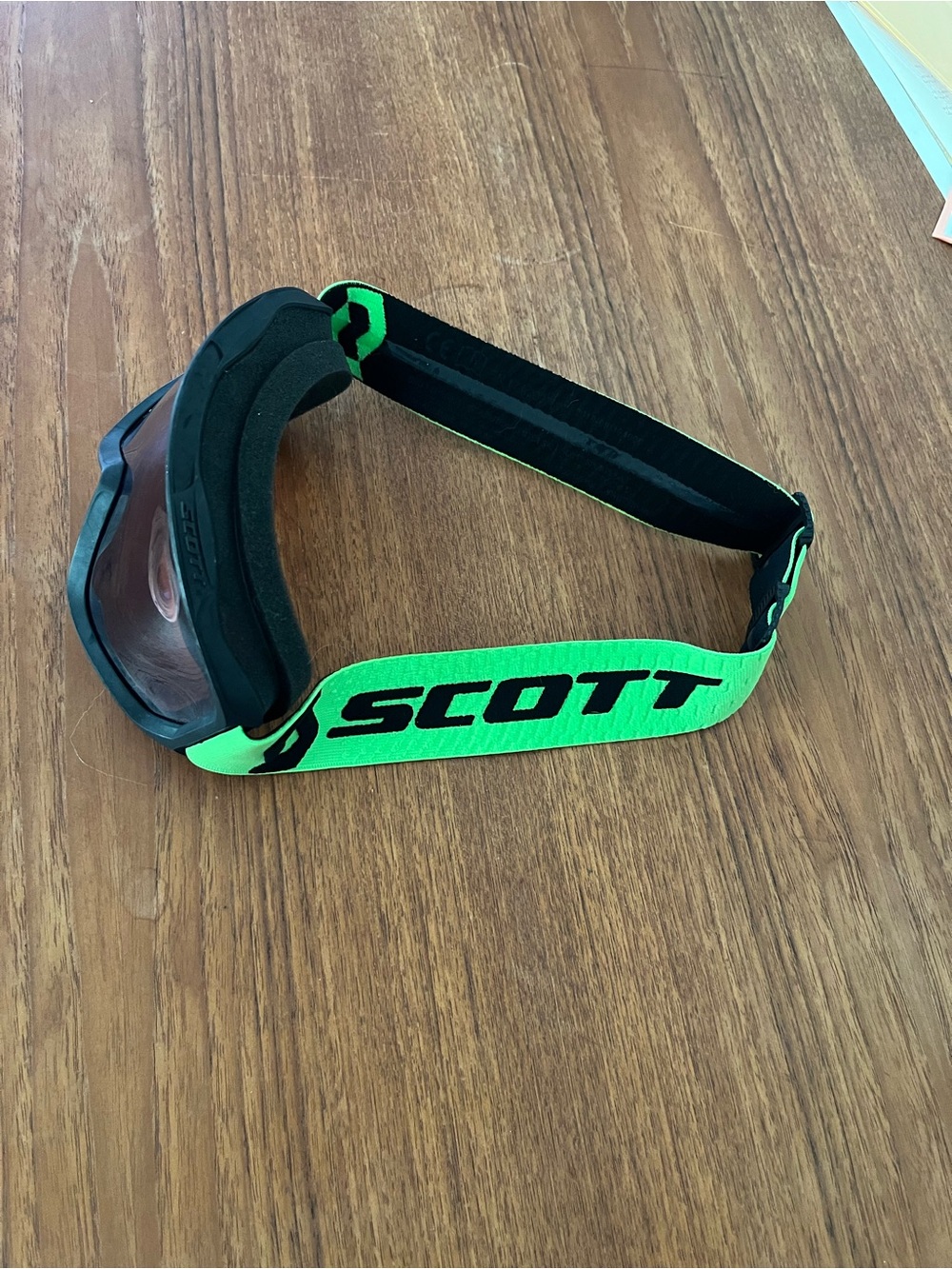Scott Neon Green and Black Ski Goggles